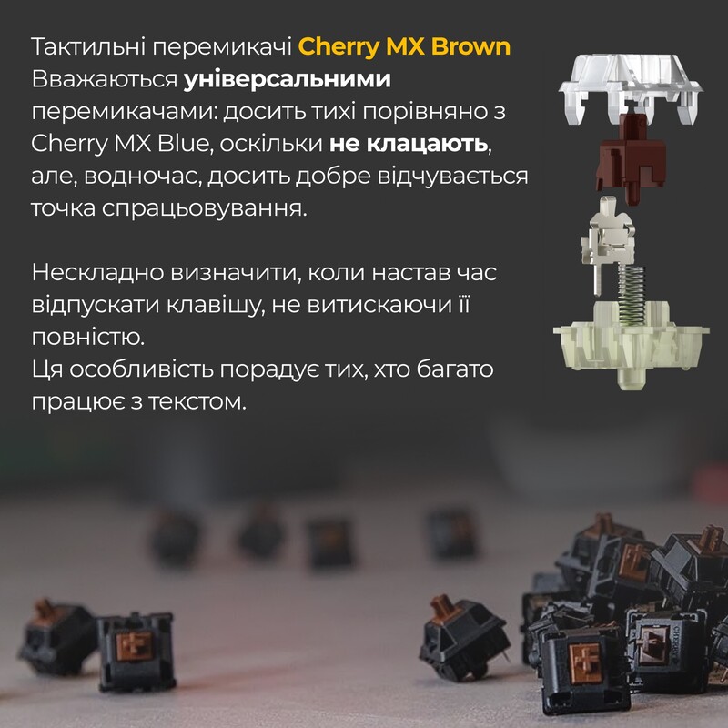 Клавіатура Ducky One 3 Cherry MX Brown UA USB Matcha Cream (DKON2108-BUAPXМAEGGC1)