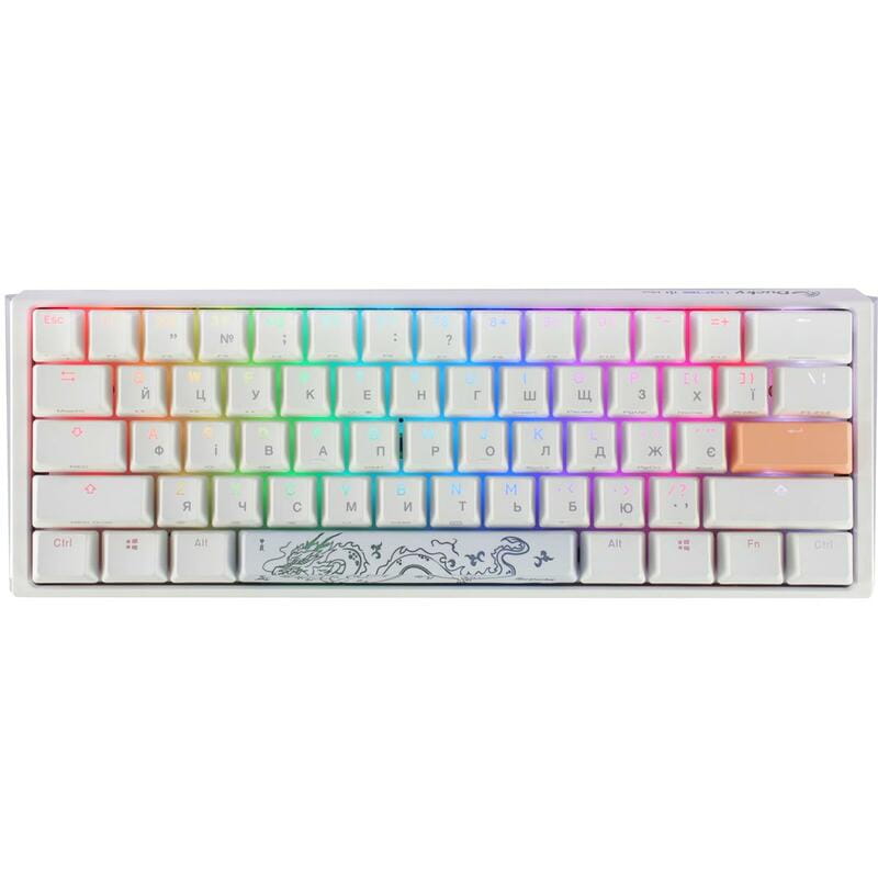 Клавіатура Ducky One 3 Mini Cherry MX Brown RGB UA USB White (DKON2161ST-BUAPXPWWWSC1)