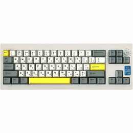 Клавиатура беспроводная Epomaker Shadow-X 70% Wisteria Linear Switch Hot-Swap (2.4G/BT/USB) LCD Screen RGB UA White (SHX-W-WL)