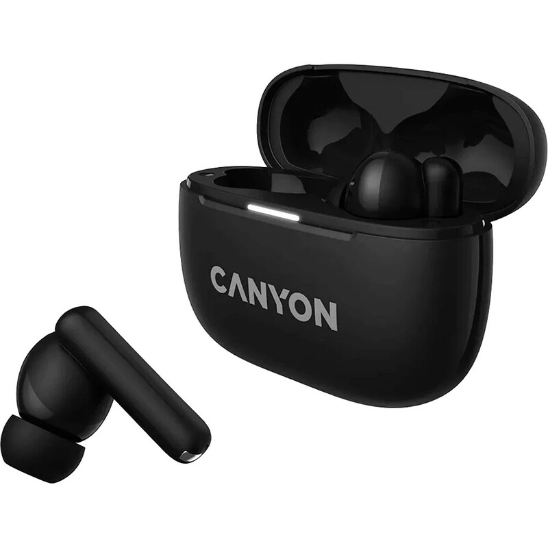 Bluetooth-гарнитура Canyon OnGo TWS-10 ANC ENC Black (CNS-TWS10B)