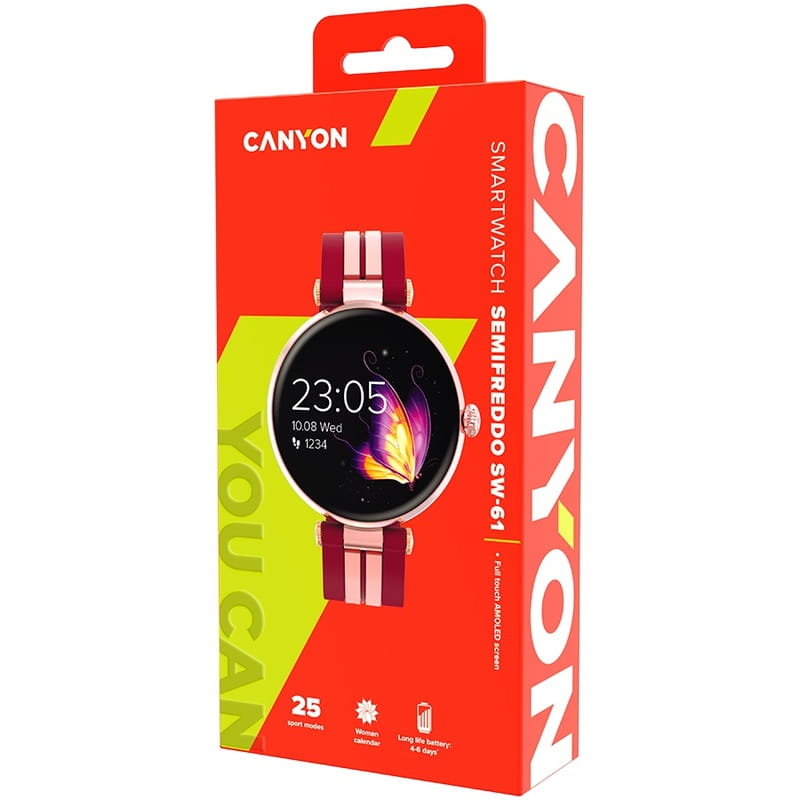 Смарт-часы Canyon Semifreddo SW-61 Rose Gold (CNS-SW61BR)