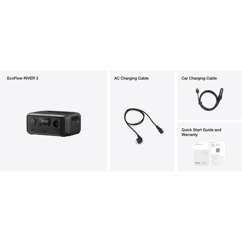 Зарядна станція EcoFlow River 3 UPS 245Wh, 300W (EFRIVER3-UPS-EU-CBox)