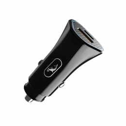 Автомобильное зарядное устройство SkyDolphin SZ16 PD+QC3.0 (2USB, 3.1A) Black (SDAZP-000090)