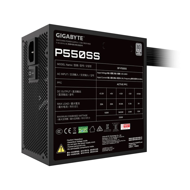 Блок питания Gigabyte 550W GP-P550SS