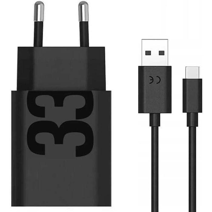 Зарядное устройство Motorola 33W Black + кабель Type-C (PG38C06448)