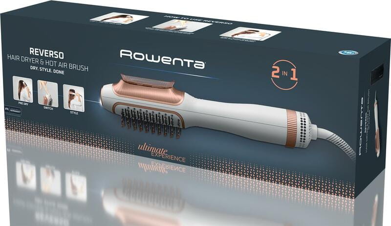 Фен-щетка Rowenta CF9820F0 Reverso Dry&Brush 2в1