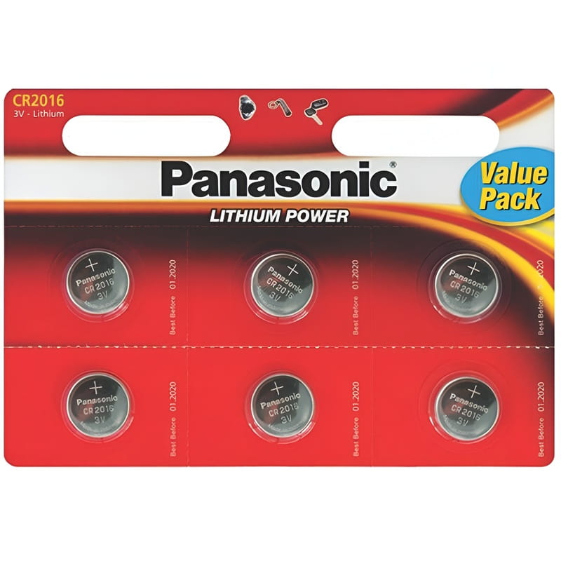 Батарейка Panasonic CR 2016 BL 6шт