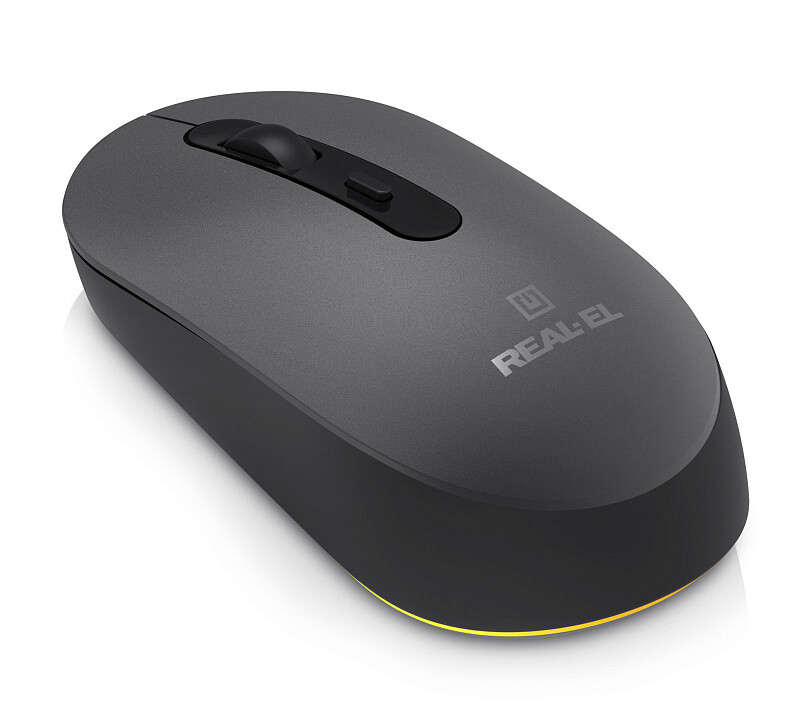 Миша бездротова REAL-EL RM-470W Dark Gray