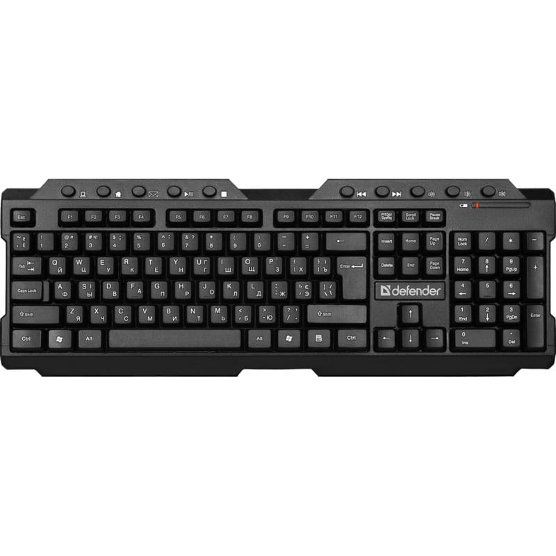 Клавіатура бездротова Defender Element HB-195 UKR Black (45189)