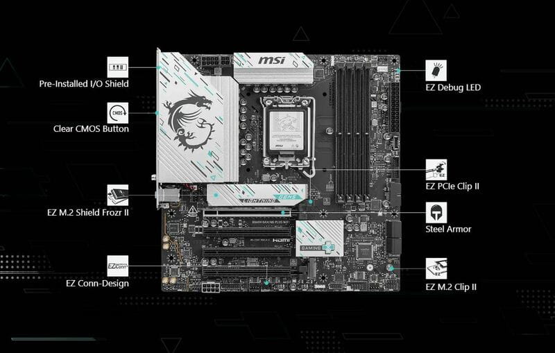 Материнська плата MSI B860M Gaming Plus WiFi Socket 1851