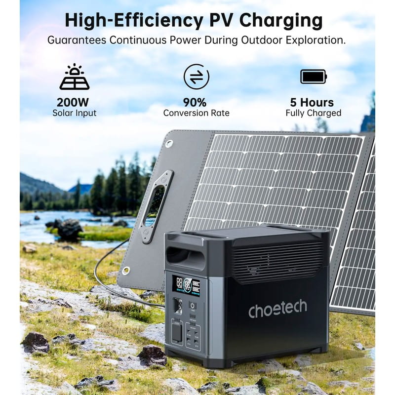 Зарядная станция Choetech BS061 1024Wh, 1200W (BS061-EU-GY)
