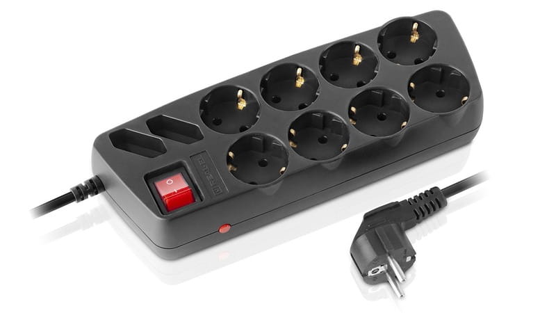 Фильтр питания REAL-EL RS-10 Protect 3 м Black