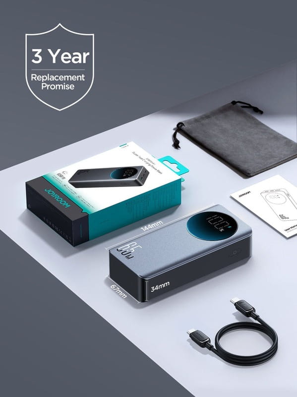 Універсальна мобільна батарея Joyroom JR-PBF05 30000mAh 65W Black