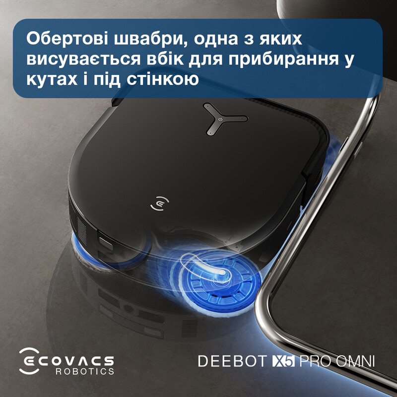Робот-пилосос Ecovacs Deebot Ozmo X5 Pro Omni (DDX39) Black