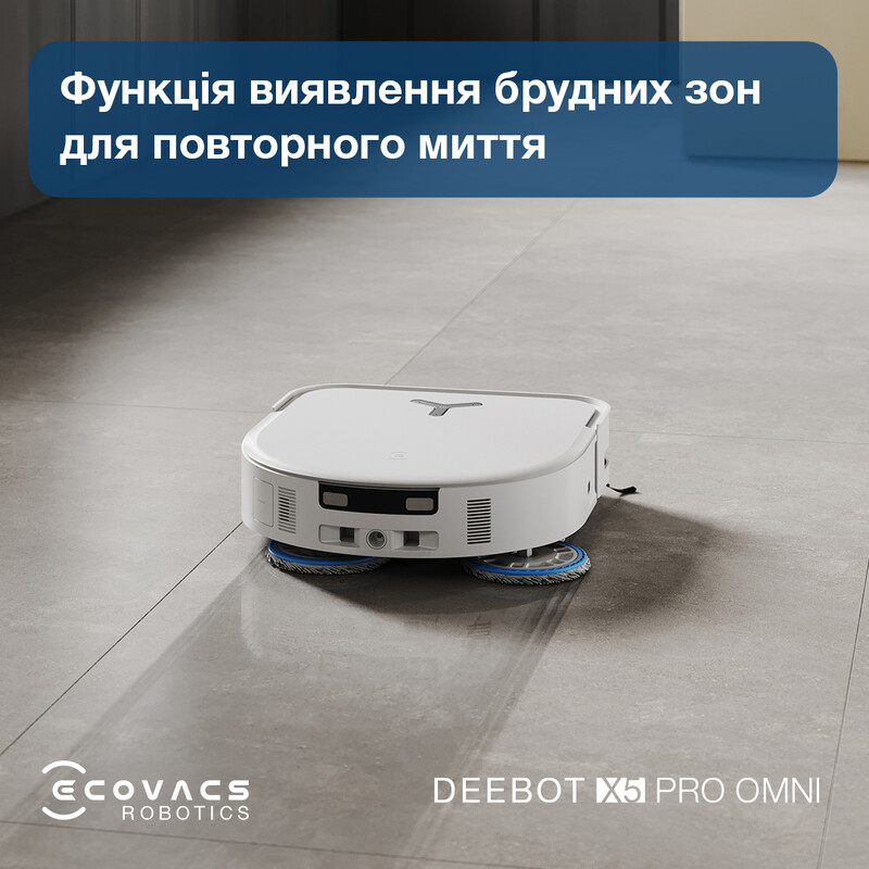 Робот-пылесос Ecovacs Deebot Ozmo X5 Pro Omni (DDX39) White