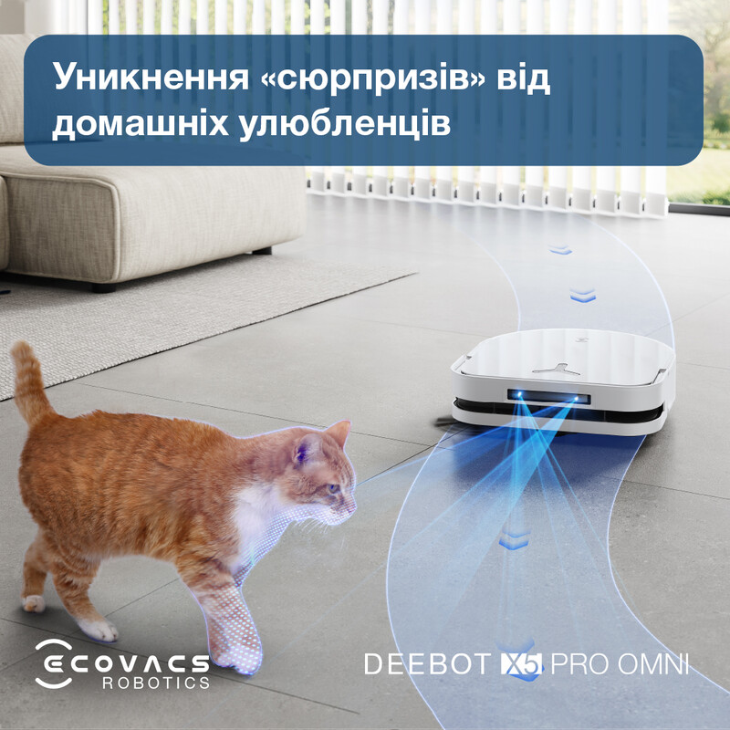 Робот-пылесос Ecovacs Deebot Ozmo X5 Pro Omni (DDX39) White