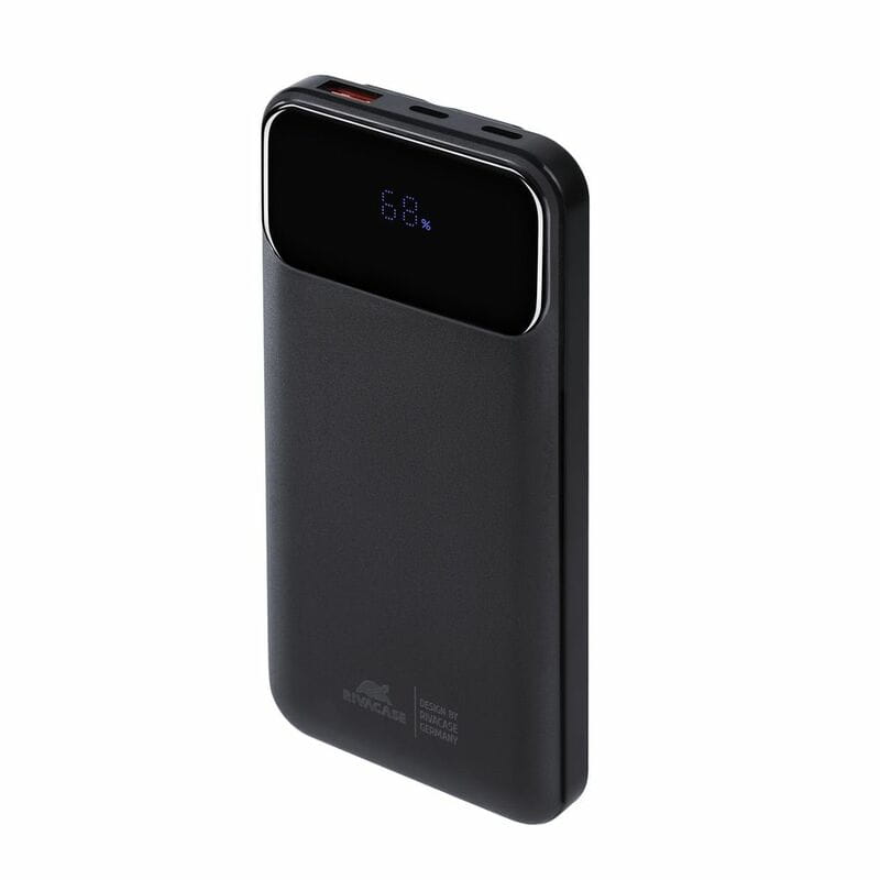 Універсальна мобільна батарея Rivacase Rivapower 10000 mAh 22,5 Вт Black (VA2211)