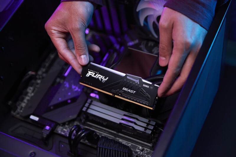Модуль пам`яті DDR5 2x16GB/5600 Kingston Fury Beast RGB Black (KF556C40BBAK2-32)