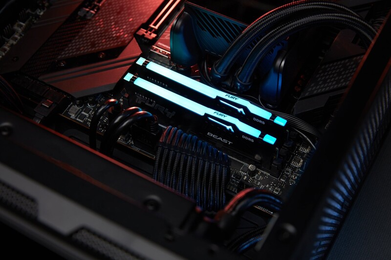 Модуль пам`яті DDR5 2x16GB/5600 Kingston Fury Beast RGB Black (KF556C40BBAK2-32)