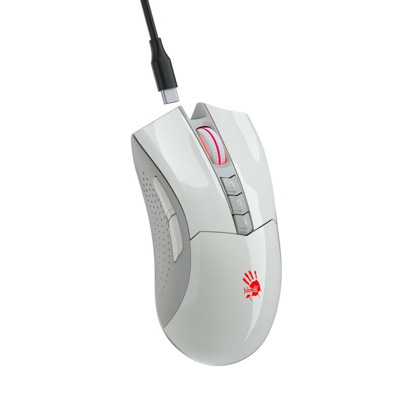 Миша Bloody R90 Plus Greyish White