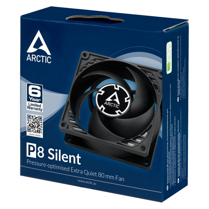 Вентилятор Arctic P8 Silent Black - 5 Pack (ACFAN00301A)