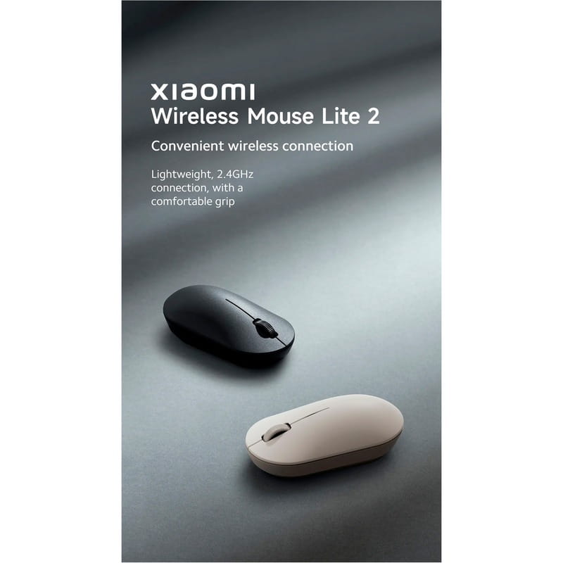 Мышь беспроводная Xiaomi Wireless Mouse Lite 2 Black (BHR8916GL)