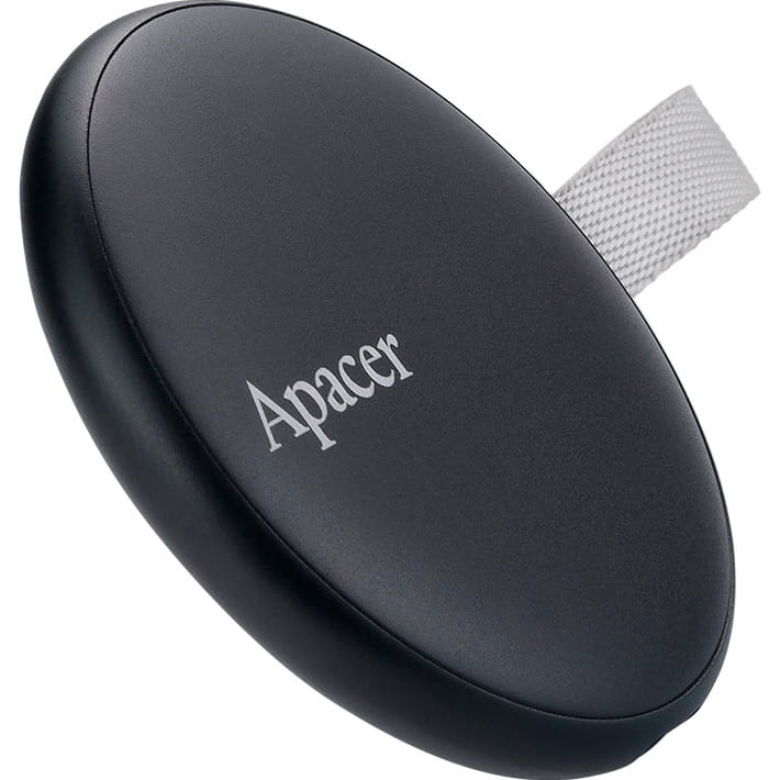 Накопичувач зовнішній SSD 512GB Apacer Magnetic Portable AS725 Black (AP512GAS725B-1)