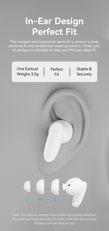 Bluetooth-гарнітура Vention Elf Earbuds E01 Blue (NBFS0)