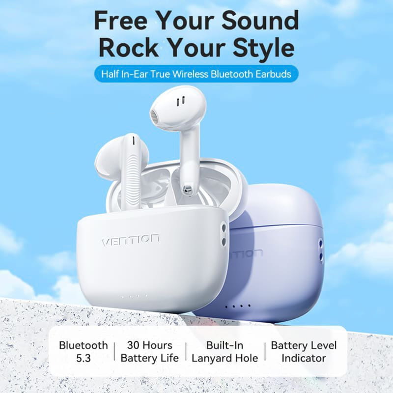 Bluetooth-гарнитура Vention Elf Earbuds E03 White (NBHW0)