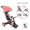 Фото - Велосипед триколісний Globber Explorer Trike 4в1 Pink (634-110) | click.ua