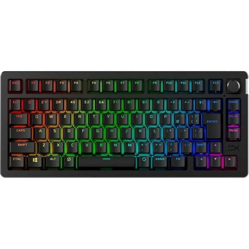 Клавиатура беспроводная HyperX Alloy Rise 75 Red RGB UA Black (91Y91AA)