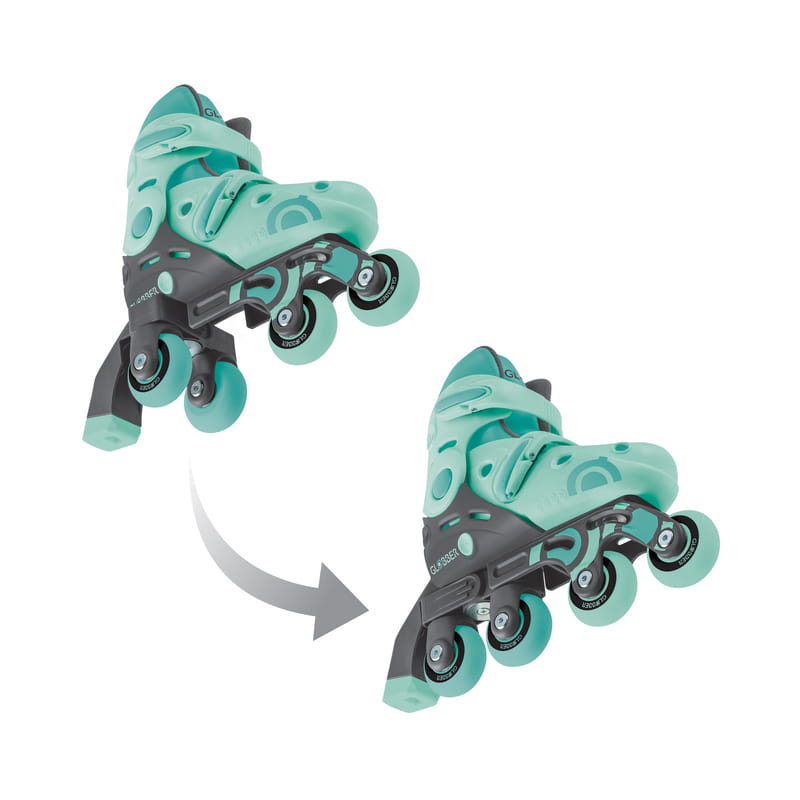 Ролики Globber 2в1 р.26-29 Mint/Green (780-206)