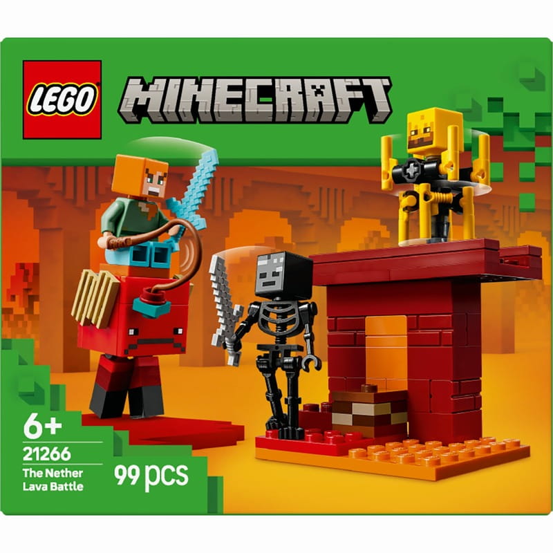 Конструктор LEGO Minecraft Битва з лавою в Незері (21266)