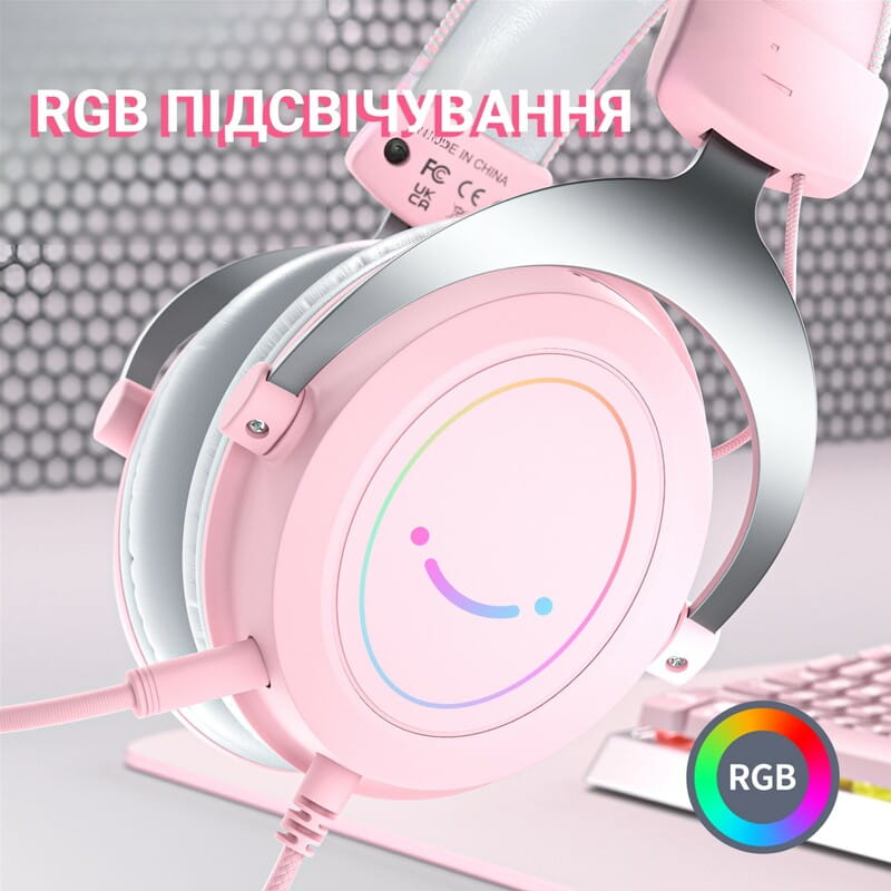 Гарнитура Fifine RGB H3P Pink