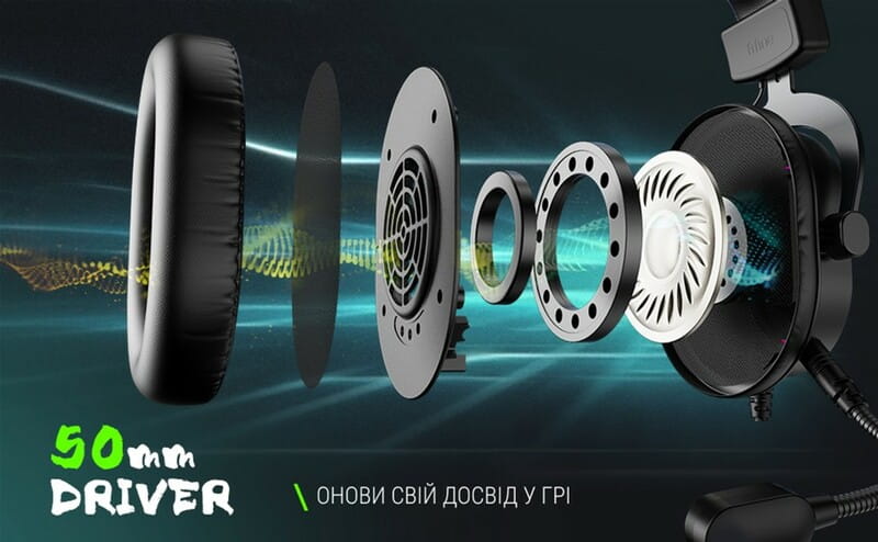 Гарнітура Fifine RGB H6 Black