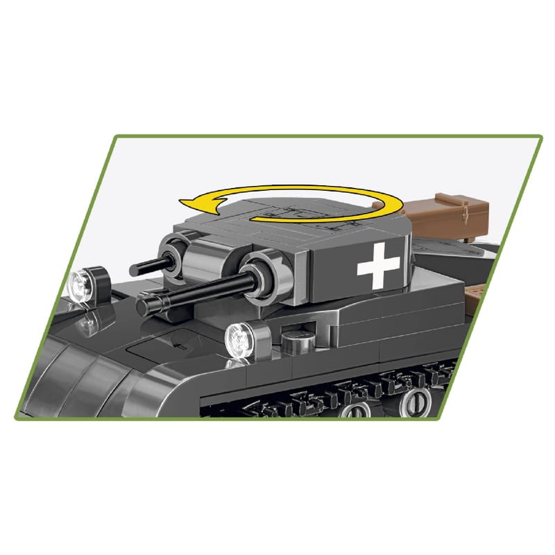 Конструктор COBI Друга Світова Війна Танк Panzer II, 250 деталей (COBI-2718)