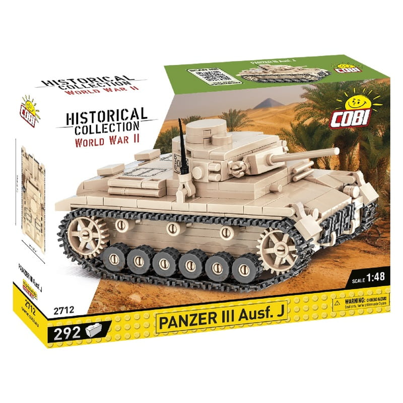 Конструктор COBI Друга Світова Війна Танк Panzer III, 292 деталі (COBI-2712)