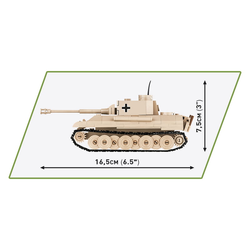 Конструктор COBI Друга Світова Війна Танк Panzer V Пантера, 298 деталей (COBI-2713)