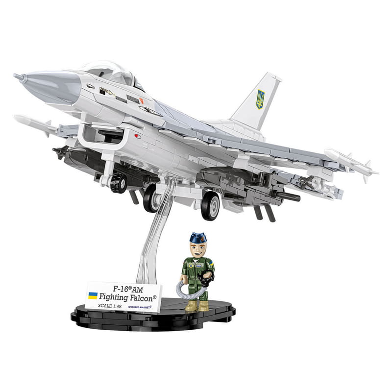 Конструктор COBI Самолет F-16AM Fighting Falcon (UA), 500 деталей (COBI-5893)