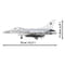 Фото - Конструктор COBI Самолет F-16AM Fighting Falcon (UA), 500 деталей (COBI-5893) | click.ua