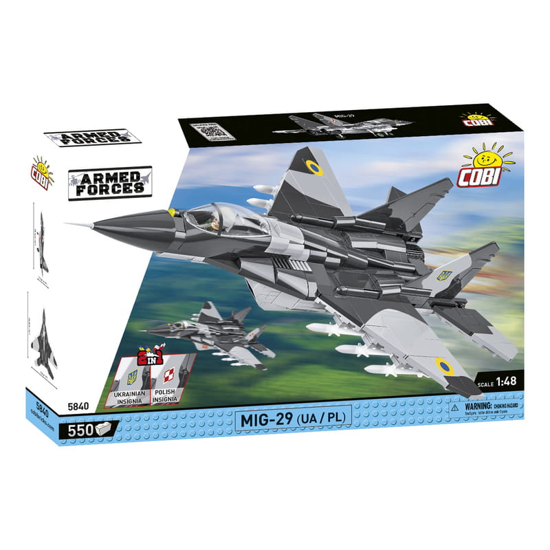 Конструктор COBI Літак МіГ-29 (UA/PL) Fulcrum, 550 деталей (COBI-5840)