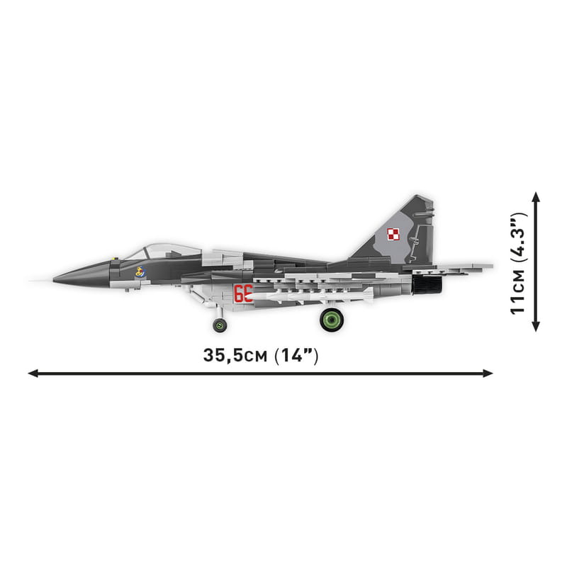 Конструктор COBI Літак МіГ-29 (UA/PL) Fulcrum, 550 деталей (COBI-5840)