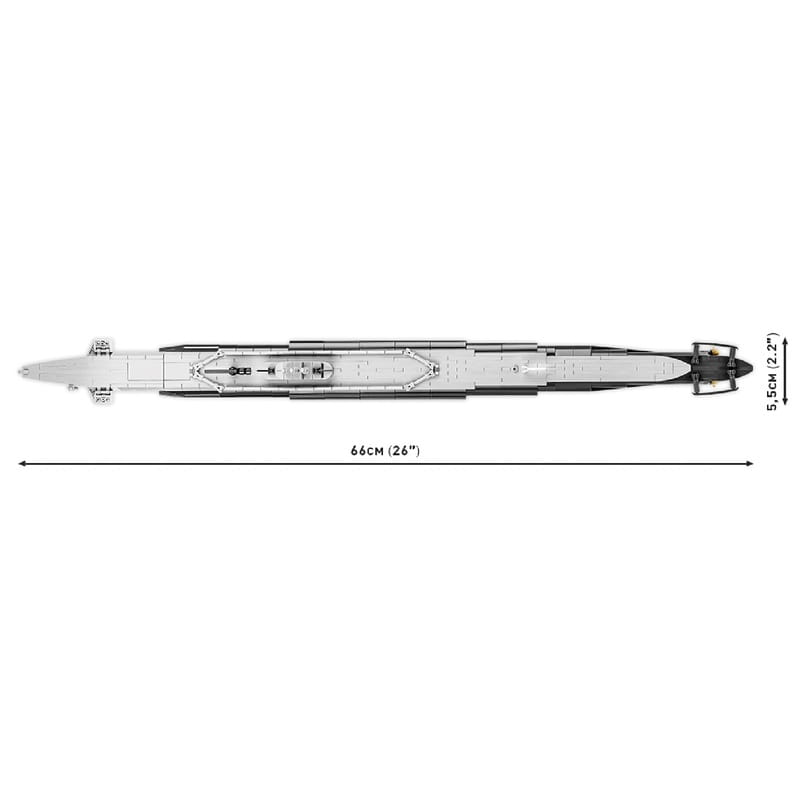 Конструктор COBI Підводний човен Танг SS-306, 777 деталей (COBI-4831)
