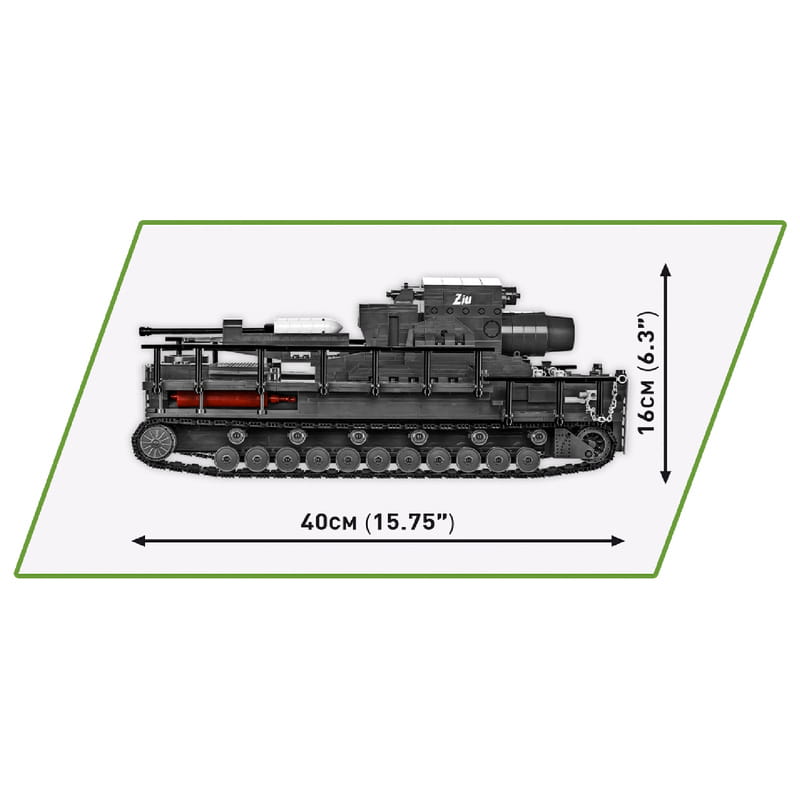 Конструктор COBI Самохідна мортира Карл 1:28, 1574 деталей (COBI-2560)