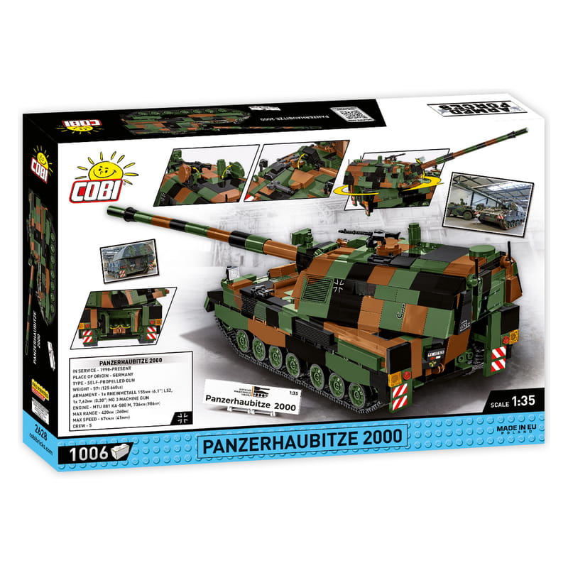 Конструктор COBI САУ PzH 2000, 1006 деталей (COBI-2628)