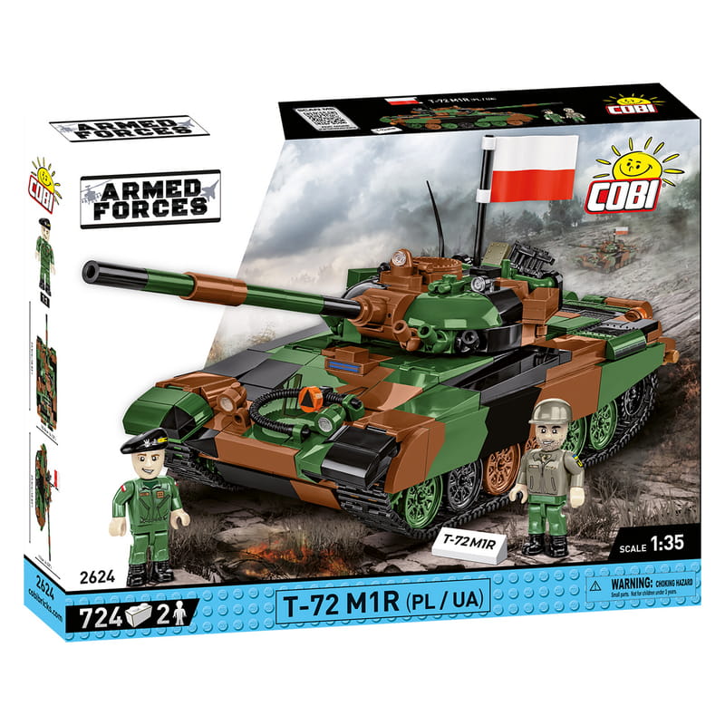 Конструктор COBI Танк Т-72 M1R (UA/PL), 724 деталі (COBI-2624)