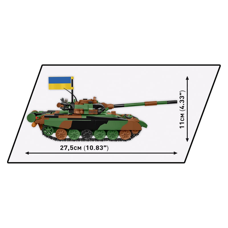 Конструктор COBI Танк Т-72 M1R (UA/PL), 724 деталі (COBI-2624)