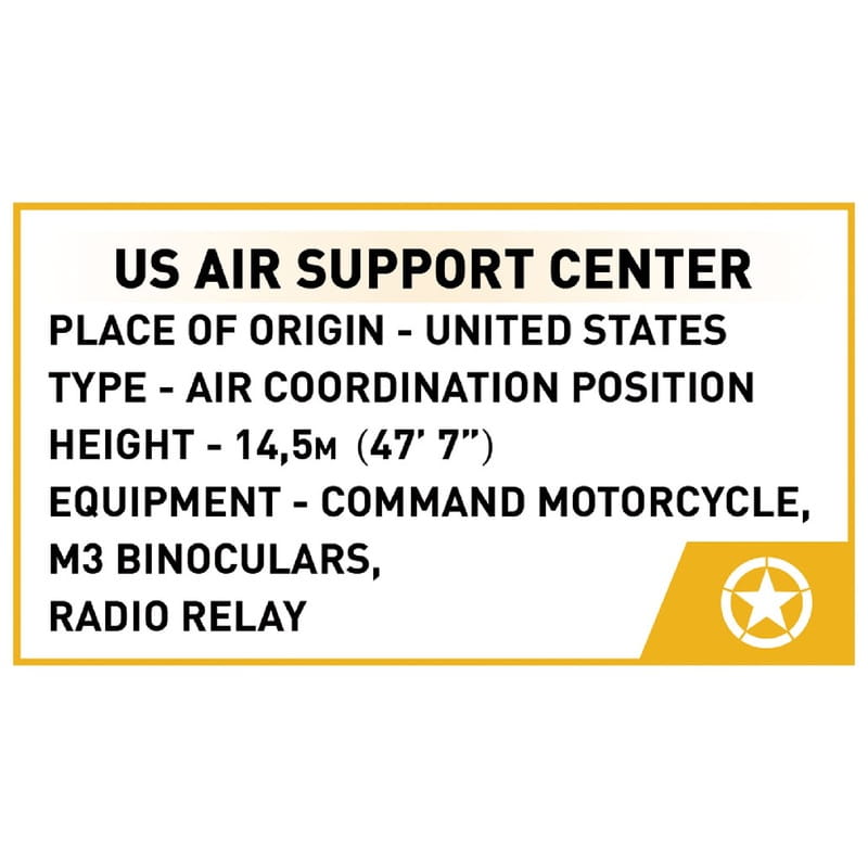 Конструктор COBI Company of Heroes 3 USA Центр Авиаподдержки, 652 детали (COBI-3042)