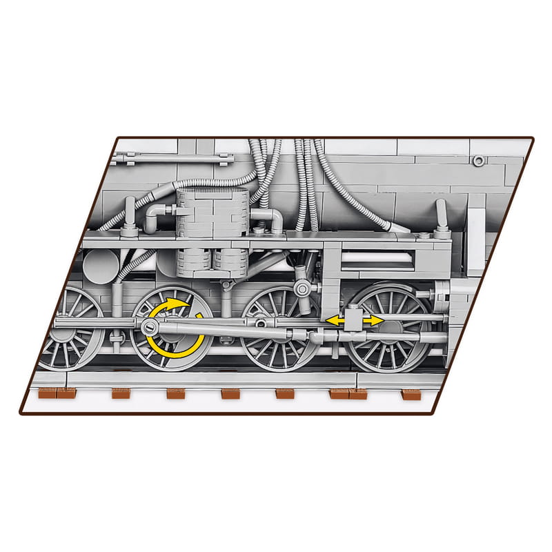 Конструктор COBI Локомотив Kriegslokomotive Class 52 масштаб 1:35, 2476 деталей (COBI-6281)