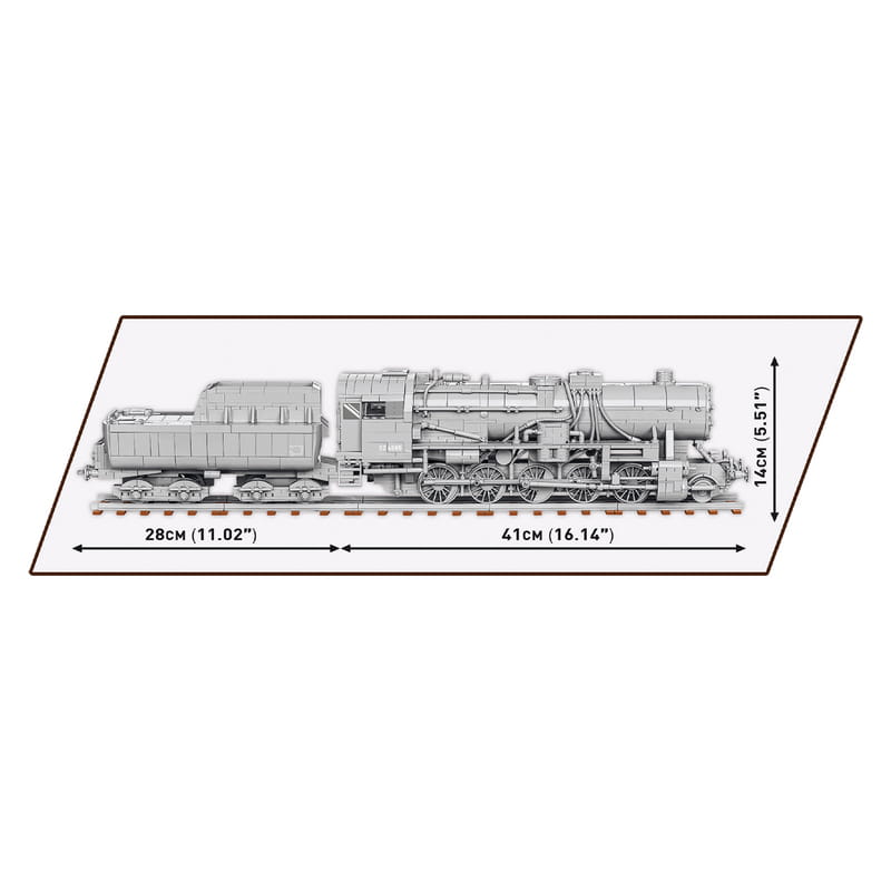 Конструктор COBI Локомотив Kriegslokomotive Class 52 масштаб 1:35, 2476 деталей (COBI-6281)